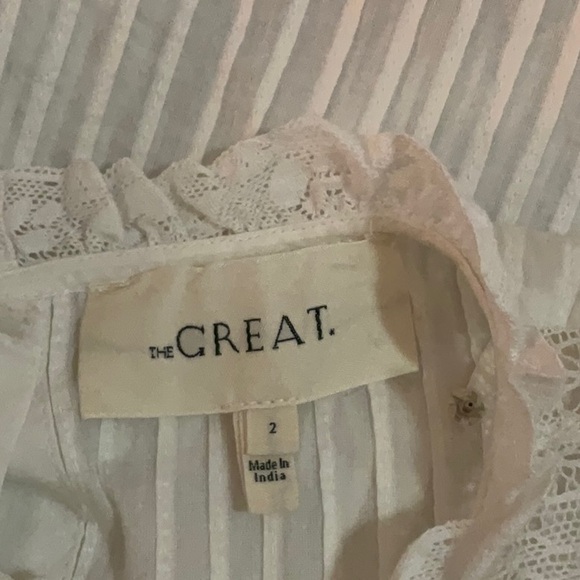 THE GREAT Trellis Dress White sz 2 Medium New Without Tags MSRP$395 - Picture 12 of 14